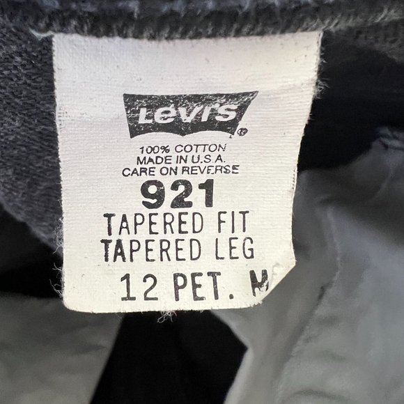 Vintage Levi's Orange Tab Black Faded Tapered High Rise 100% Cotton‎ Mom Jeans - Picture 6 of 6